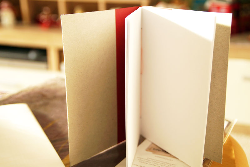 Buch binden mit Nähgarn Reihenfolge
