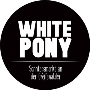 white pony sonntagsmarkt logo